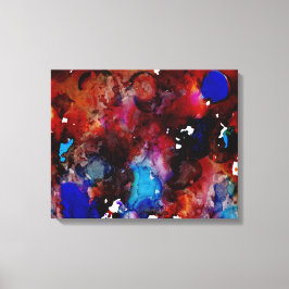 Impressão Em Tela Azul Ink Love