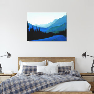 Impressão Em Tela Azul-Jasper-Banff