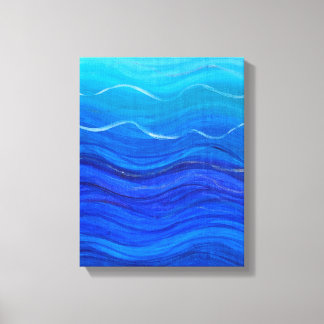 Impressão Em Tela Azul Profundo