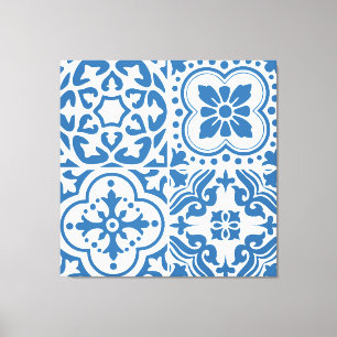 Impressão Em Tela Azulejos azuis portugueses 2
