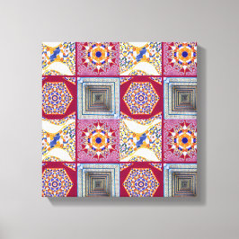 Impressão Em Tela Azulejos Azulejos geométricos com torção CG