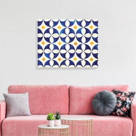 Impressão Em Tela Azulejos Portugueses - Azulejo Pattern Design