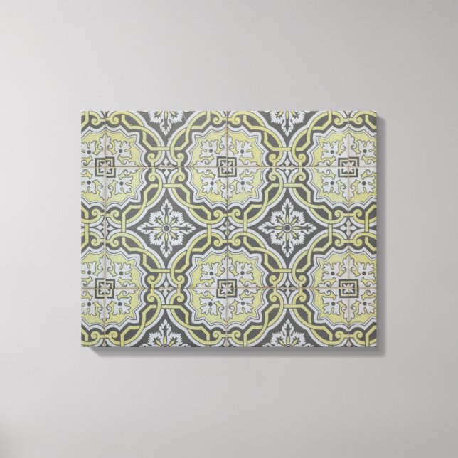 Impressão Em Tela Azulejos Vintage (Frente)