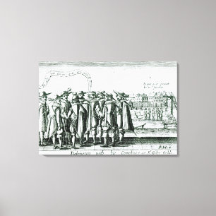 Impressão Em Tela Babington com seu Complices em St Giles