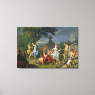 Impressão Em Tela Bacchanal, 1719 (óleo em canvas)