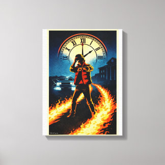 Impressão Em Tela Back to the Future Inspired Retro Movie Poster Art