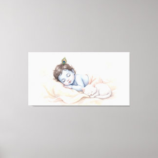 Impressão Em Tela Bal Krishna