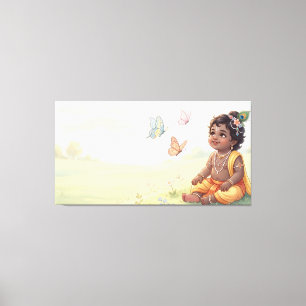 Impressão Em Tela Bal Krishna