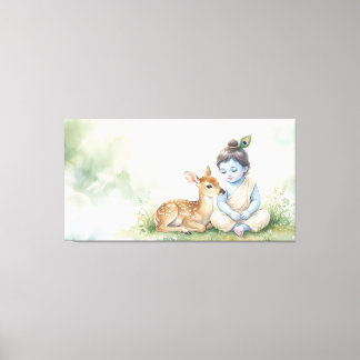 Impressão Em Tela Bal Krishna