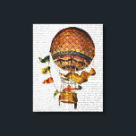 Impressão Em Tela Balão de Ar Quente com Bandeiras<br><div class="desc">Transporte e Viagem</div>