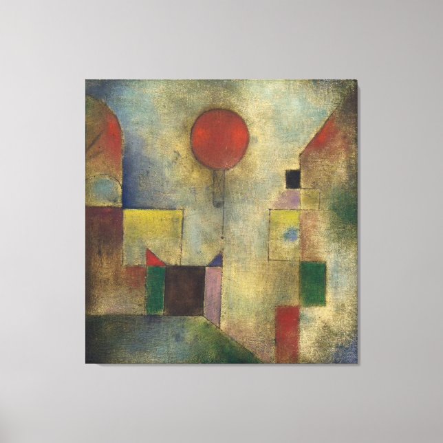 Impressão Em Tela Balão Vermelho (Frente)