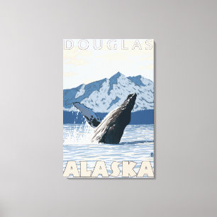 Impressão Em Tela Baleia de Humpback - Douglas, Alaska