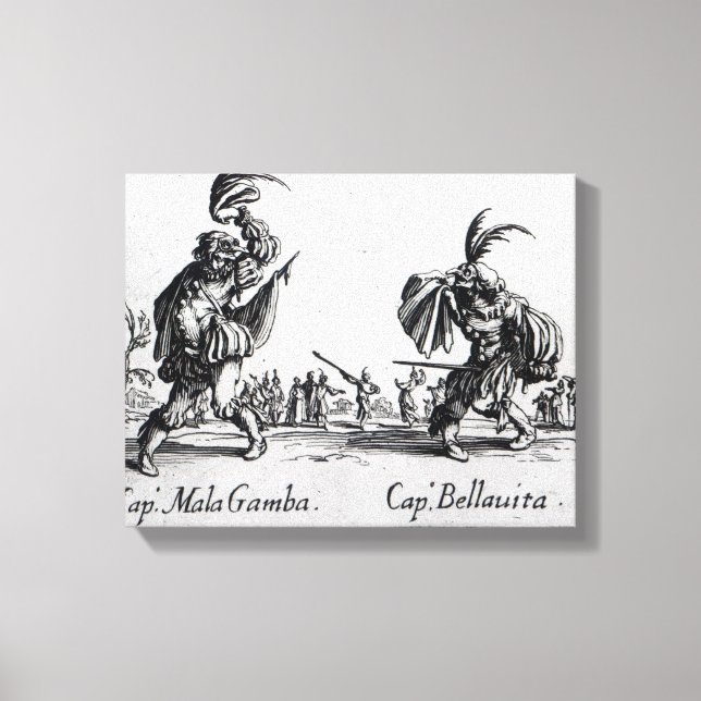 Impressão Em Tela Balli de Sfessania, c.1622 (Frente)