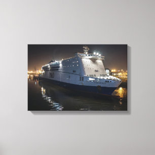 Impressão Em Tela Balsa P&O Pride of Hull à Noite