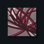 Impressão Em Tela Bandas de Abstrato e borras | Sombras e Luz<br><div class="desc">Na moda, moderna burgundy e design de cinza com fitas abstrato em sombras e luz. Você pode personalizar alterando a cor do plano de fundo e/ou a cor da linha. Selecione 'personalizar' e navegue até a seção de camadas para exibir a(s) imagem(s) e alterar a cor do plano de fundo...</div>