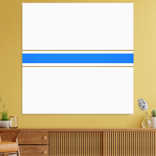 Impressão Em Tela Bandas De Corrida Marrom Azul Brilhantes Náuticas