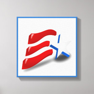 IMPRESSÃO EM TELA BANDEIRA AMERICANA