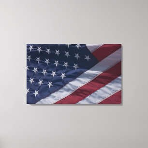 Impressão Em Tela Bandeira americana.