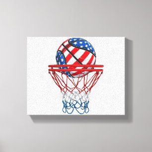 Impressão Em Tela Bandeira Americana Patriótica 4 de julho
