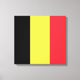 Impressão Em Tela Bandeira belga
