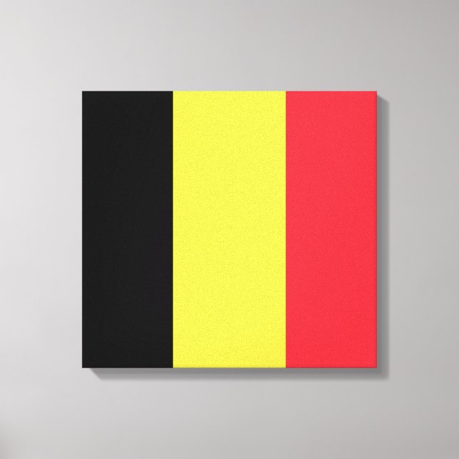 Impressão Em Tela Bandeira belga (Frente)