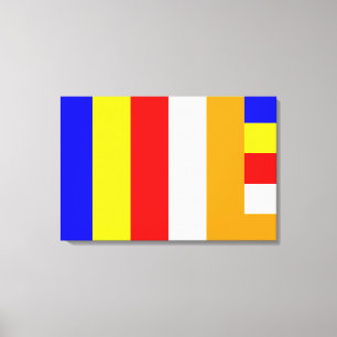 Impressão Em Tela Bandeira Budista