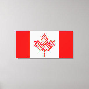 Impressão Em Tela Bandeira canadense