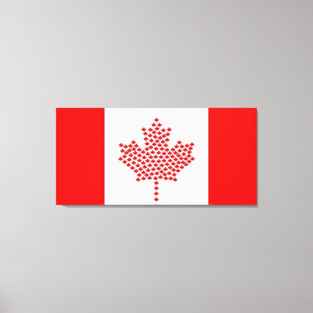 Impressão Em Tela Bandeira canadense (Frente)