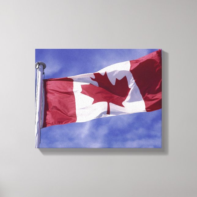 Impressão Em Tela bandeira canadense (Frente)