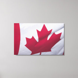 Impressão Em Tela Bandeira canadense.