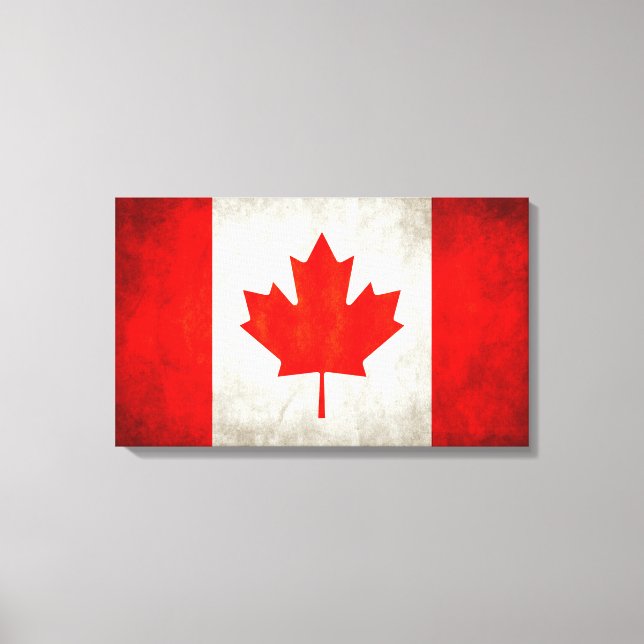 Impressão Em Tela Bandeira canadense (Frente)
