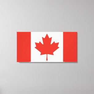 Impressão Em Tela Bandeira Canadiana (Maple Leaf) (Canadá)