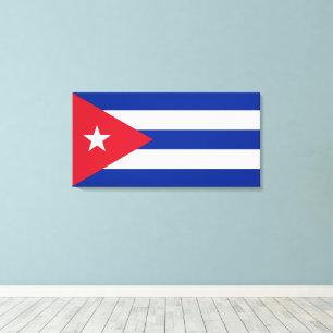 Impressão Em Tela Bandeira Cubana, Havana, Fidel Castro, Che Guevara