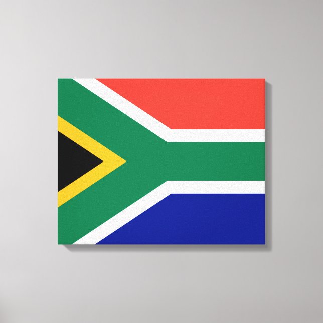 Impressão Em Tela Bandeira da África do Sul (Frente)