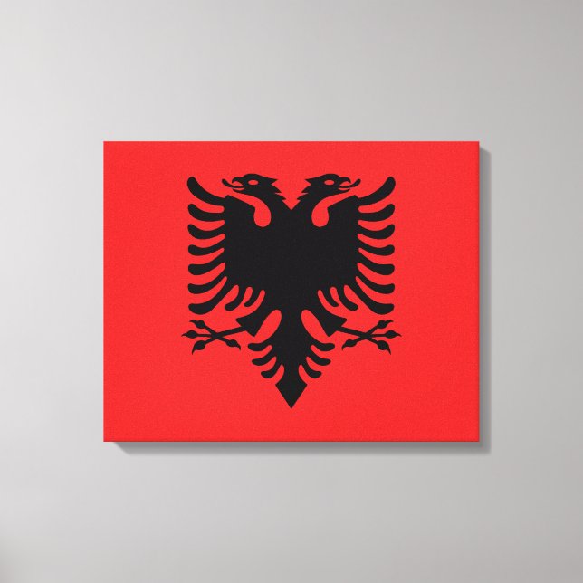 Impressão Em Tela Bandeira da Albânia (Frente)
