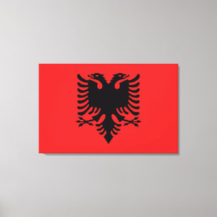 Impressão Em Tela Bandeira da Albânia