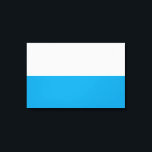 Impressão Em Tela Bandeira da Baviera (Estado alemão)<br><div class="desc">Esta design apresenta a bandeira da Baviera, que é um Estado sem litoral da Alemanha, ocupando o seu canto sudeste. A Baviera é o maior Estado alemão por área terrestre. As principais cidades da Baviera são Munique (a sua capital e a sua maior cidade), Nuremberg, Augsburg, Regensburg, Würzburg, Ingolstadt, Fürth...</div>