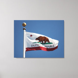 Impressão Em Tela bandeira da Califórnia