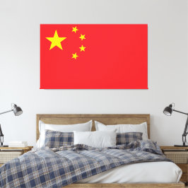 Impressão Em Tela Bandeira da China