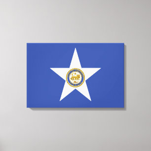 Impressão Em Tela Bandeira da cidade de Houston (Texas)