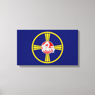 Impressão Em Tela Bandeira da Cidade de Omaha (Nebraska)
