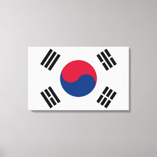 Impressão Em Tela Bandeira da Coreia do Sul