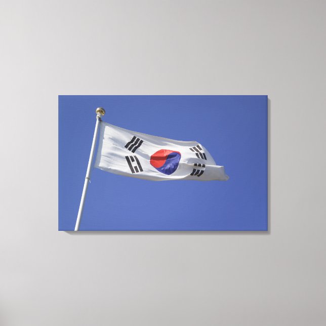 Impressão Em Tela Bandeira da Coreia do Sul (Frente)