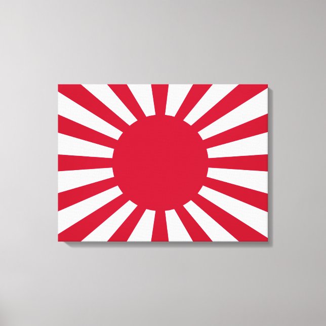 Impressão Em Tela Bandeira da Guerra Imperial do Japão (Frente)