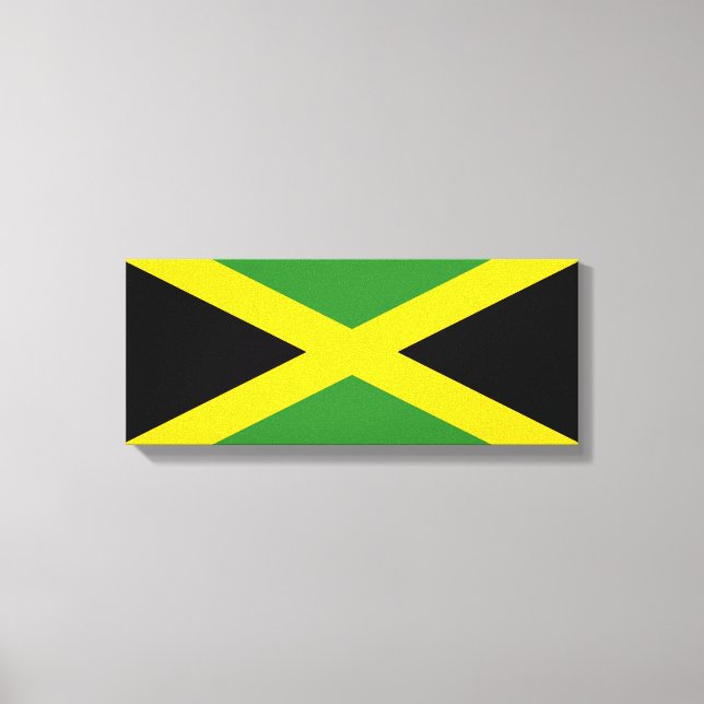 Impressão Em Tela Bandeira da Jamaica (Frente)