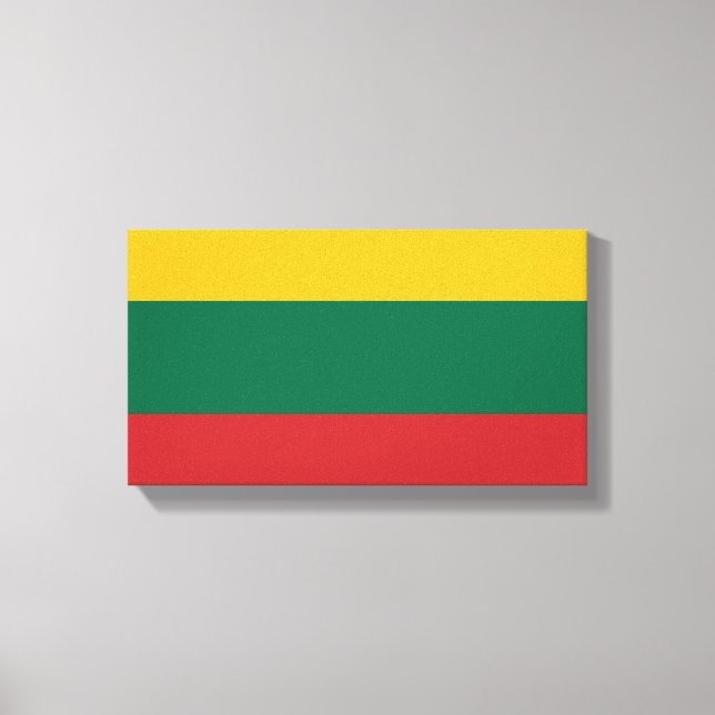 Impressão Em Tela Bandeira da Lituânia (Frente)
