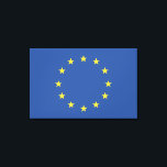Impressão Em Tela Bandeira da União Europeia<br><div class="desc">A canvas de brilho da União Europeia Flag Zazzle é feita a partir de uma mistura de poli-algodão sem aditivos e apresenta um revestimento especial receptivo a tinta que protege a superfície impressa de fissuras quando esticada. Feita com tecelagem apertada, ideal para qualquer fotografia ou arte fina, a nossa canvas...</div>