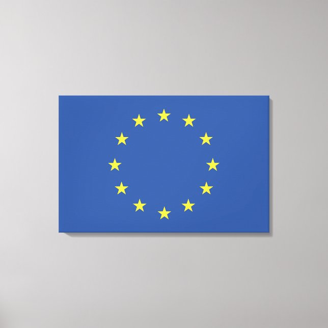 Impressão Em Tela Bandeira da União Europeia (Frente)