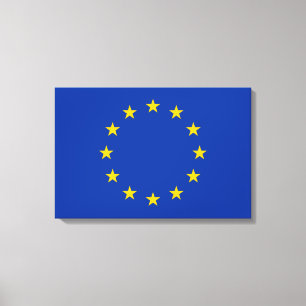 Impressão Em Tela Bandeira da União Europeia (UE) (Europa)