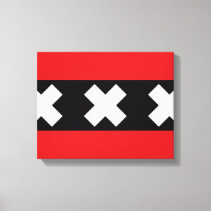 Impressão Em Tela Bandeira de Amesterdã